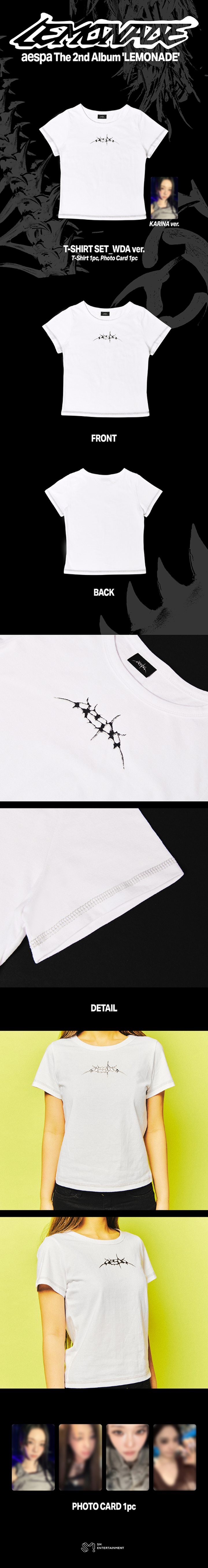 [PREORDER 13/6 CLOSE] AESPA <MAKE IT LEMONADE> OFFICIAL MD T-SHIRT SET WDA VER
