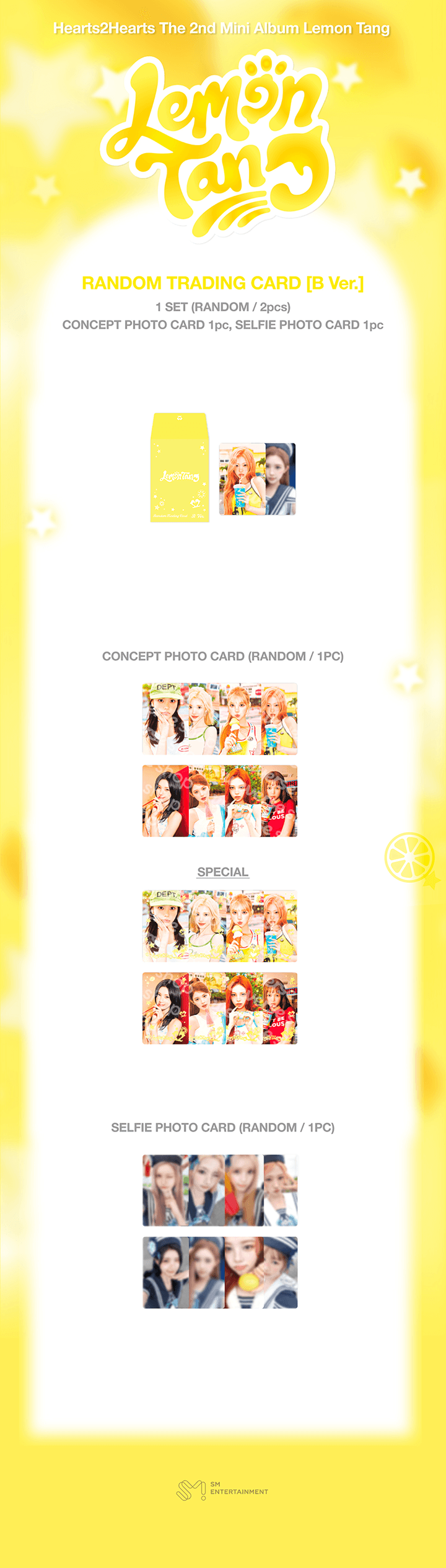 [PREORDER 20/7 CLOSED] HEARTS2HEARTS <LEMON TANG> OFFICIAL MERCH TRADING CARD B VER