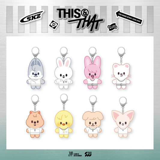 [PREORDER 19/8 CLOSED] STRAY KIDS <THIS & THAT> POP-UP STORE SKZOO COSTUME PLUSH KEYRING (26 POINTS)