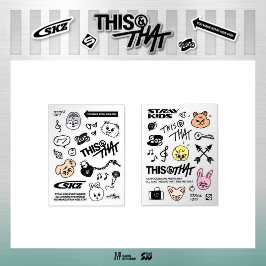 [PREORDER 19/8 CLOSED] STRAY KIDS <THIS & THAT> POP-UP STORE TATTOO STICKER (10 POINTS)