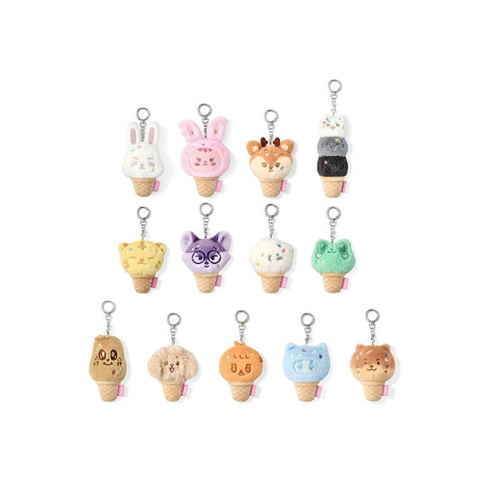 [SECURED STOCK] SEVENTEEN <Ice Cream with MINITEEN> Official Merch FACE KEYRING