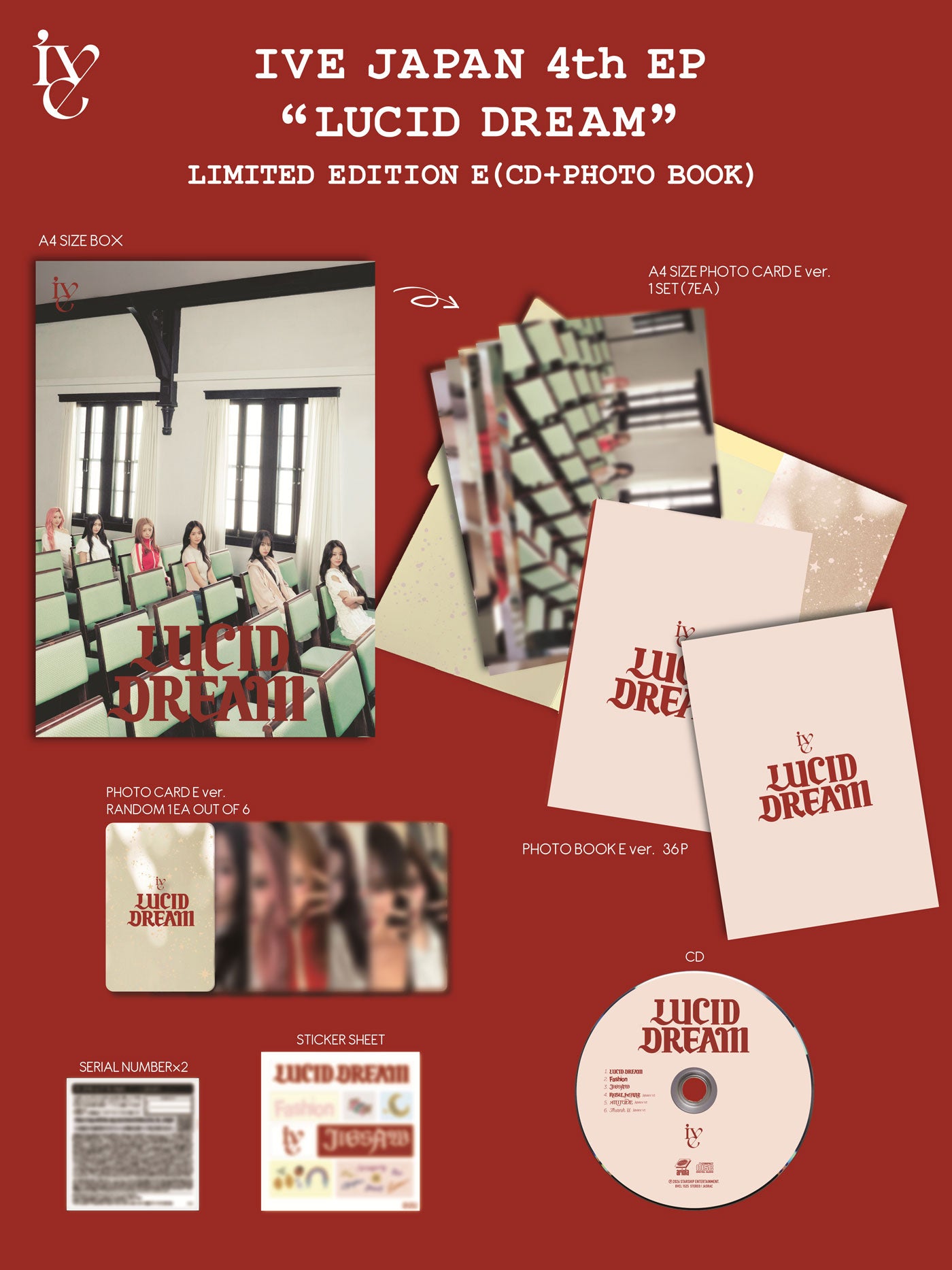 [PREORDER] IVE <LUCID DREAM> JAPAN 4TH EP LIMITED EDITION E