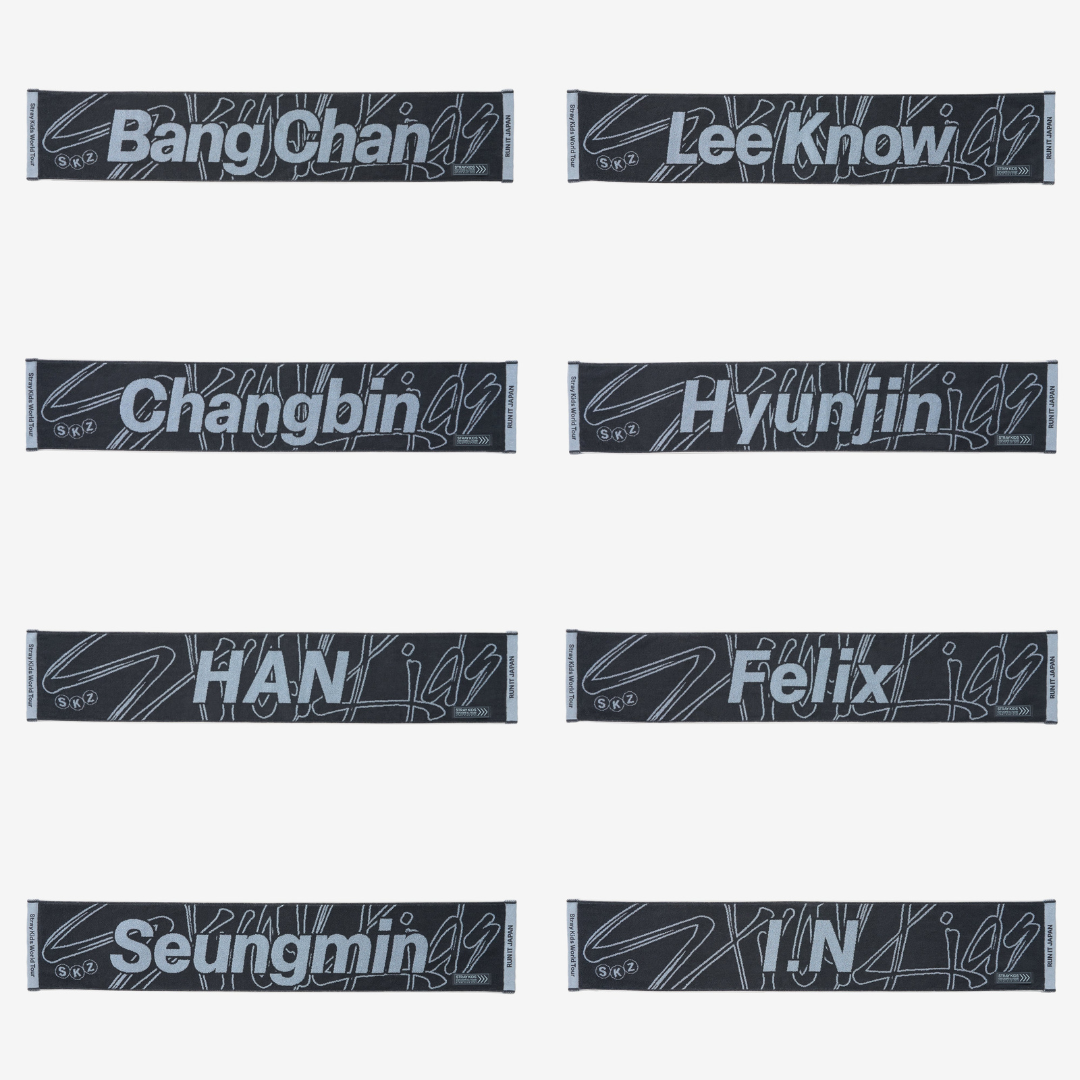 [PREORDER] STRAY KIDS <RUN IT JAPAN> OFFICIAL GOODS MUFFLER TOWEL