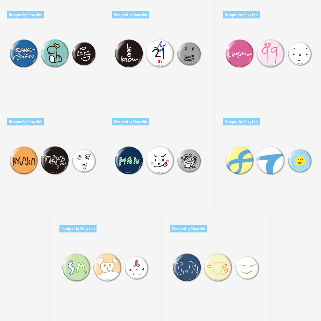 [PREORDER] STRAY KIDS <RUN IT JAPAN> OFFICIAL GOODS BADGE SET (3PIECES)