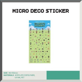 [PREORDER OFFLINE PROXY] G-DRAGON <G: A BOY'S JOURNEY> OFFICIAL MERCH MICRO DECO STICKER