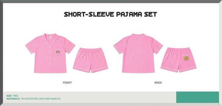 [PREORDER OFFLINE PROXY] G-DRAGON <G: A BOY'S JOURNEY> OFFICIAL MERCH SHORT-SLEEVE PAJAMA SET