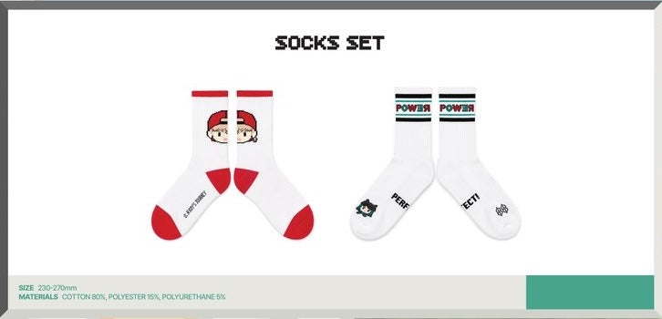 [PREORDER OFFLINE PROXY] G-DRAGON <G: A BOY'S JOURNEY> OFFICIAL MERCH SOCKS SET