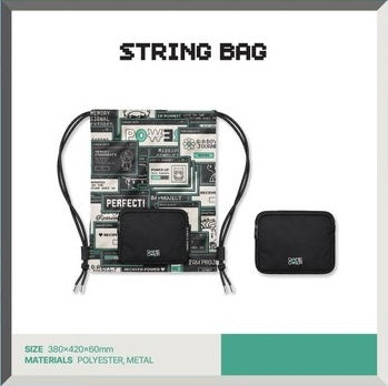 [PREORDER OFFLINE PROXY] G-DRAGON <G: A BOY'S JOURNEY> OFFICIAL MERCH STRING BAG