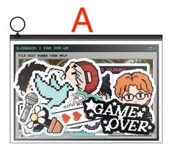 [PREORDER OFFLINE PROXY] G-DRAGON <G: A BOY'S JOURNEY> OFFICIAL MERCH STICKER PACK (2 ver.)