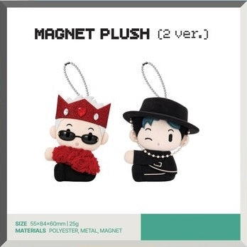 [PREORDER OFFLINE PROXY] G-DRAGON <G: A BOY'S JOURNEY> OFFICIAL MERCH MAGNET PLUSH (2 ver.)