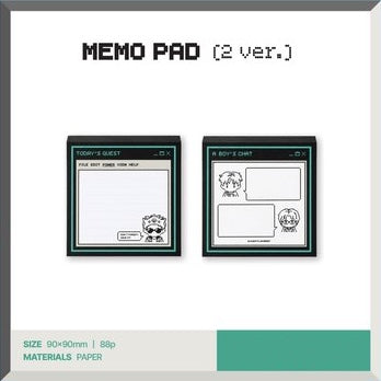 [PREORDER OFFLINE PROXY] G-DRAGON <G: A BOY'S JOURNEY> OFFICIAL MERCH MEMO PAD (2 ver.)