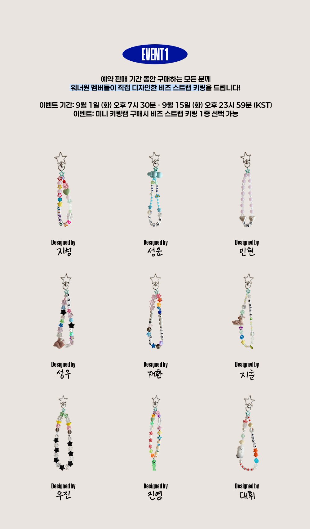 [PREORDER 14/9 CLOSED] WANNA ONE [WANNA ONE GO MINI Keyring CAM]
