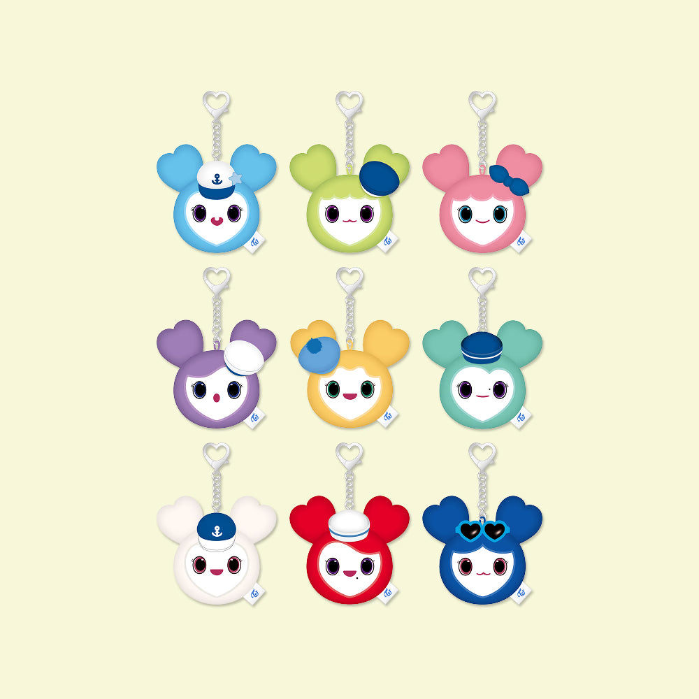 [OFFLINE PROXY 4/7 CLOSE] TWICE <THIS IS FOR> WORLD TOUR FINALE LOVELY FACE KEYRING MARINE Ver.