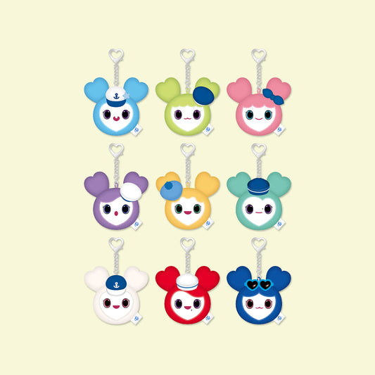 [OFFLINE PROXY 4/7 CLOSE] TWICE <THIS IS FOR> WORLD TOUR FINALE LOVELY FACE KEYRING MARINE Ver.