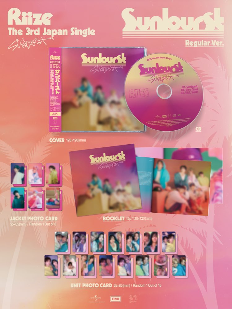 [PREORDER] RIIZE [Sunburst] 3rd Japan Single Regular Ver.
