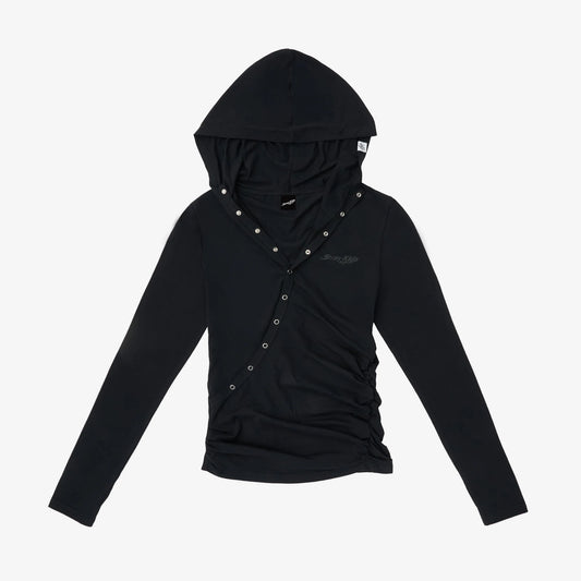 [PREORDER] STRAY KIDS [RUN IT JAPAN] HOOD LONG SLEEVE T-SHIRT BLACK