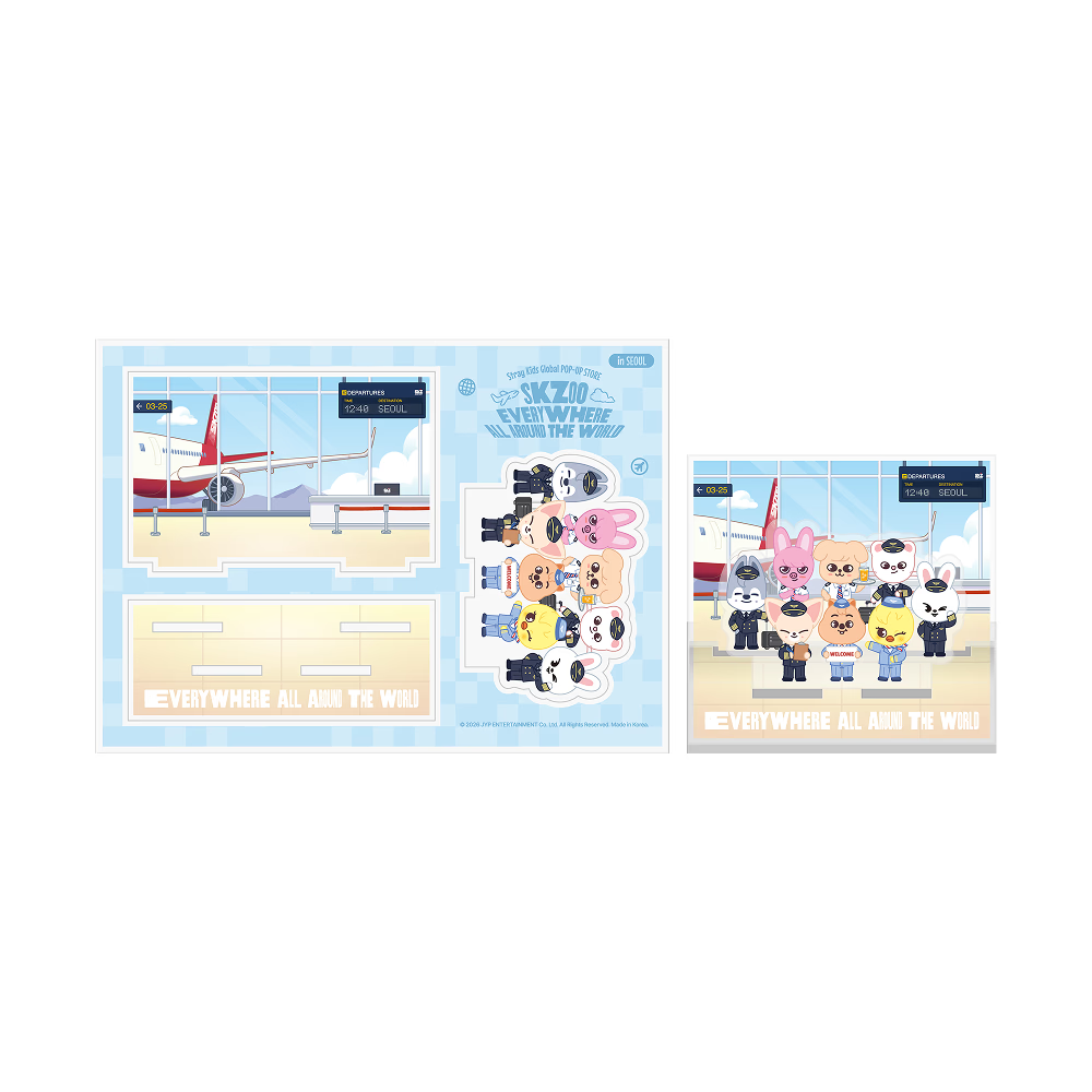 [PREORDER 16/5 CLOSED] STRAY KIDS <SKZOO EVERYWHERE ALL AROUND THE WORLD> SKZOO ACRYLIC STAND SEOUL Ver.