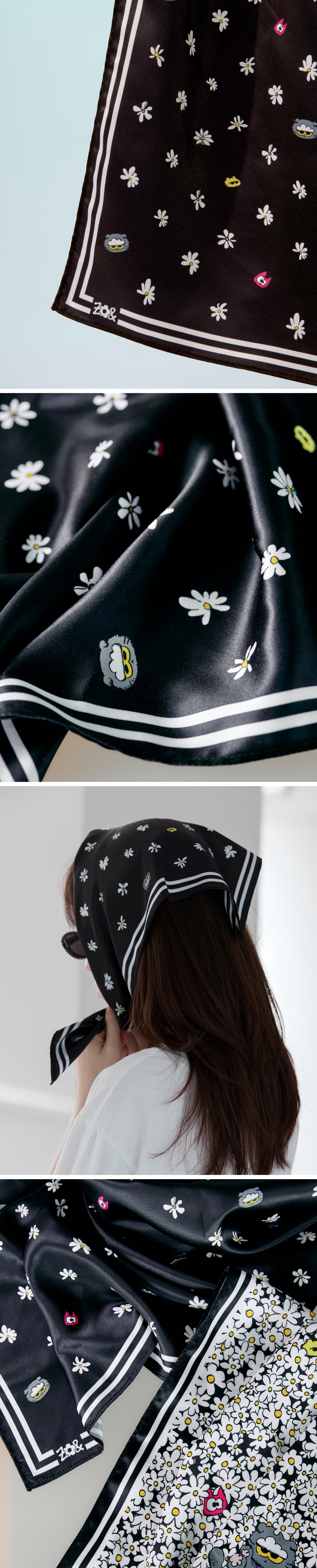 [PREORDER] G-DRAGON <ZO&FRIENDS ZOA CROWN EDITION> SCARF SIGNATURE (BLACK)